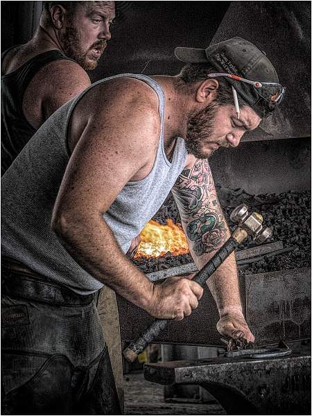 1 Forging a Shoe_Wendy Mann.jpg - Set of Three